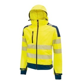 GIACCA SOFTSHELL ALTA VISIBILITA' MIKY GIALLO FLUO TAGLIA M U-POWER - HL169YF-M