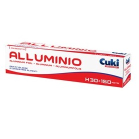 ROLL ALLUMINIO H300MM X 150MT IN ASTUCCIO CON SEGHETTO CUKI PROFESSIONAL - 3930015