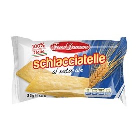 CONFEZIONE 50 SCHIACCIATELLE AL NATURALE MONOPORZIONE DA 35GR FORNO DAMIANI - FDSNA