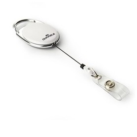 10 CHIOCCIOLE YO-YO STYLE BIANCO CON FILO RETRATTILE X PORTABADGE DURABLE - 8324-02