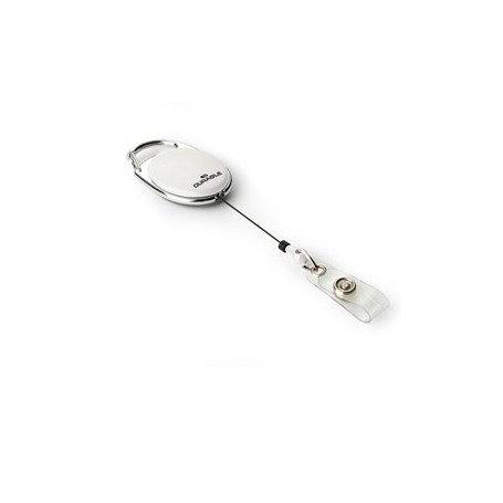 10 CHIOCCIOLE YO-YO STYLE BIANCO CON FILO RETRATTILE X PORTABADGE DURABLE - 8324-02