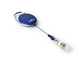 10 CHIOCCIOLE YO-YO STYLE BLU CON FILO RETRATTILE X PORTABADGE DURABLE - 8324-07