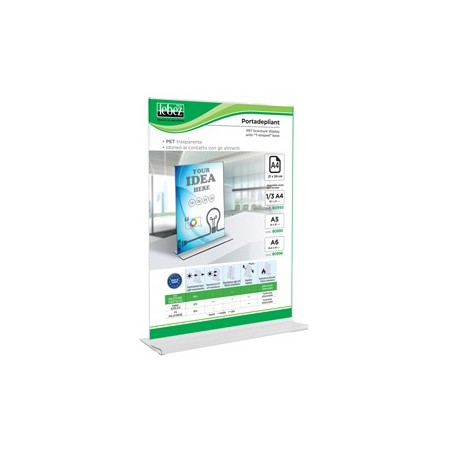 DISPLAY CON BASE A T A4 - 21X30CM LEBEZ - 80994