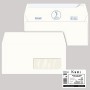 500 BUSTE KAMI STRIP BIANCA CARTA RICICLATA FSC C/FINESTRA 110X230MM 100GR PIGNA - 0250004AM
