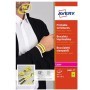 BRACCIALETTI IDENTIFICATIVI GIALLO 5FG A4 265X18MM (10ET/FG) LASER AVERY - L4001-5