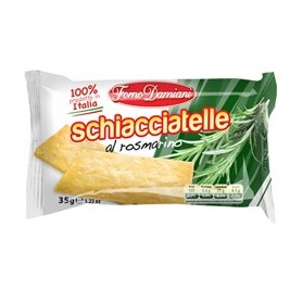 CONFEZIONE 50 SCHIACCIATELLE AL ROSMARINO MONOPORZIONE DA 35GR FORNO DAMIANI - FDSRO