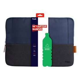 LISBOA 16" LAPTOP SLEEVE - BLUE- TRUST - 24982