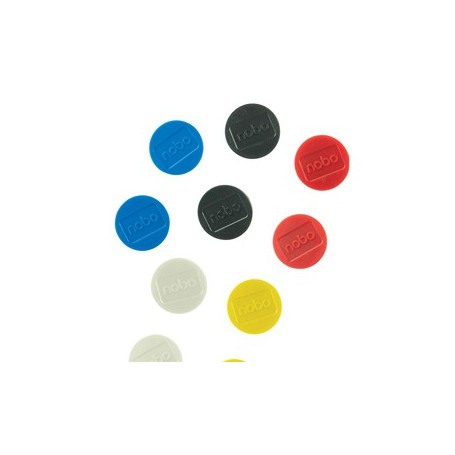 10 MAGNETI Ã32MM COLORI ASSORTITI NOBO - 1915304