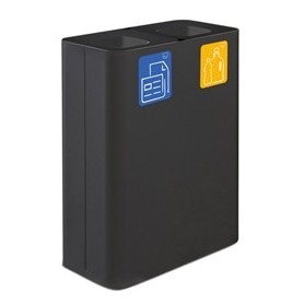 GETTACARTE DA INTERNO PURE IN ACCIAIO NERO STILCASA - PU120F-N