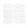 KIT LETTERE AGGIUNTIVE PER BACHECHE IN FELTRO SECURIT - WLB-SET-LA