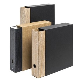 REGISTRATORE COLOROSA WOOD C/CUSTODIA DIM.23X33CM DORSO 8CM COL.ASS RI.PLAST - 36WRC8.1
