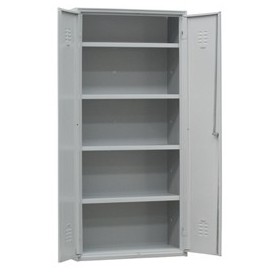 ARMADIO MULTIUSO IN METALLO A 2 ANTE 100X40XH180CM GRIGIO AP/100/S - AP/100/S