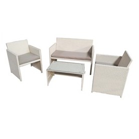 SALOTTO VALENCIA BIANCO - SET 4 ELEMENTI - S1383023