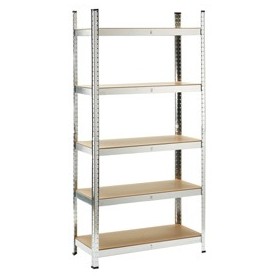 SCAFFALE IN METALLO E MDF A 5 RIPIANI - S1851020