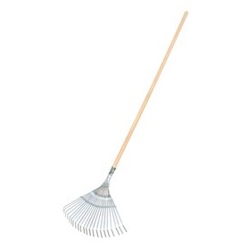 SCOPA PER ERBA E FOGLIE 22 DENTI - MANICO 120CM - 3993
