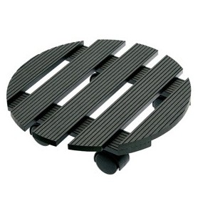 TROLLEY PORTAVASO IN WPC IDROREPELLENTE Ã 30CM - 5144