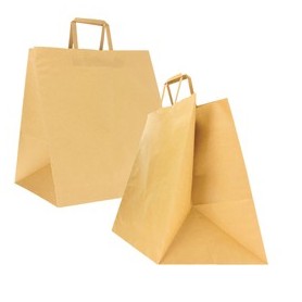 SCATOLA 150 SHOPPERS CARTA CRAFT 36X32X36CM FLAT MAXI AVANA - 87424