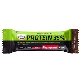 INTEGRATORE SPORTFIT LINE PROTEIN 35 GUSTO DARK CHOCOLATE 45GR -STAGIONALE - BAP