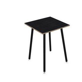 TAVOLO ALTO 80X80XH105CM NERO/ NERO VENATO SKINNY METAL - 6401-DJC-8C-AQ