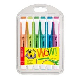 ASTUCCIO 6 COLORI EVIDENZIATORE SWING COOL FLUO STABILO - 275/6-3