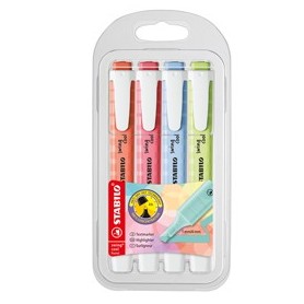 ASTUCCIO 4 COLORI EVIDENZIATORE SWING COOL PASTEL STABILO 275/4-08-1 - 275/4-08-1