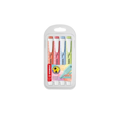 ASTUCCIO 4 COLORI EVIDENZIATORE SWING COOL PASTEL STABILO 275/4-08-1 - 275/4-08-1