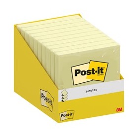 CF.10 BLOCCHETTI C/FILM 100FG POST-ITÂ®Z-NOTES R330-CY-W10 76X76MM GIALLO CANARY - 7100317838