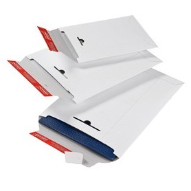 BUSTA A SACCO IN CARTONE BIANCO 245X345X30MM CON CHIUSURA AUTOADESIVA - CP012.04
