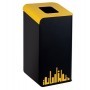 GETTACARTE RUBIK EVO GIALLO 80LT PER RACCOLTA DIFFERENZIATA - 789296
