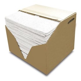 CONFEZIONE DA 200 PANNI ASSORBENTI PER OLI ED IDROCARBURI 41X46CM OSW-70 - ASO003