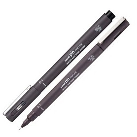PIN FINELINER GRIGIO SCURO PUNTA 0.1MM UNI MITSUBISHI - M PIN101 GRS