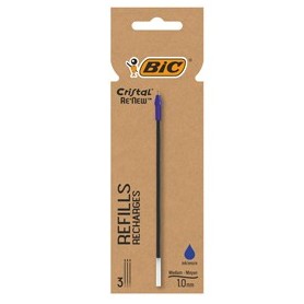 BLISTER 3 REFILL CRISTALÂ® RE'NEW 1MM BLU BICÂ® - 503838