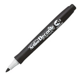 MARCATORE DECORITE PUNTA TONDA 1.0MM NERO ARTLINE - A EDF-1/N