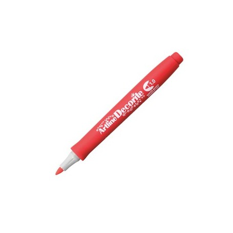 MARCATORE DECORITE PUNTA TONDA 1.0MM ROSSO ARTLINE - A EDF-1/R