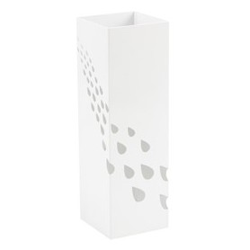 PORTAOMBRELLI IN METALLO VERNICIATO FANTASIA GOCCE BIANCO - P1817233