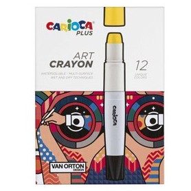ASTUCCIO 12 PASTELLI A CERA COLORI ASSORTITI CARIOCA PLUS - 45213