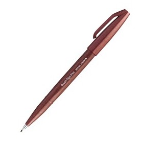 SIGN PEN BRUSH MARRONE PENTEL - SES15C-E