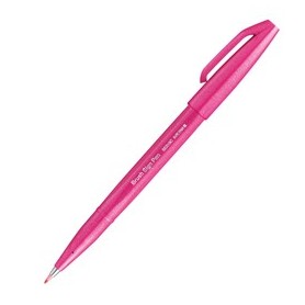 SIGN PEN BRUSH ROSA PENTEL - SES15C-P