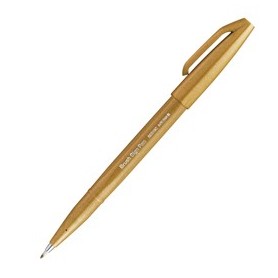 SIGN PEN BRUSH OCRA PENTEL - SES15C-Y