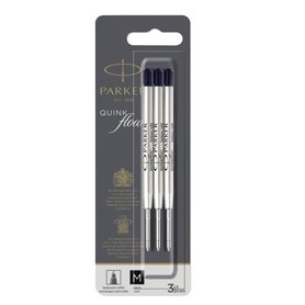 BLISTER 3 REFILL SFERA QUINKFLOW MEDIO NERO PARKER - 2119151
