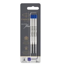 BLISTER 3 REFILL SFERA QUINKFLOW MEDIO BLU PARKER - 2119152