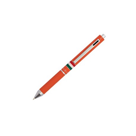 PENNA SFERA SCATTO MULTIFUNZIONE QUADRA FUSTO ARANCIONE GOMMATO ITALIA OSAMA - OD 1024ITG/1 AR