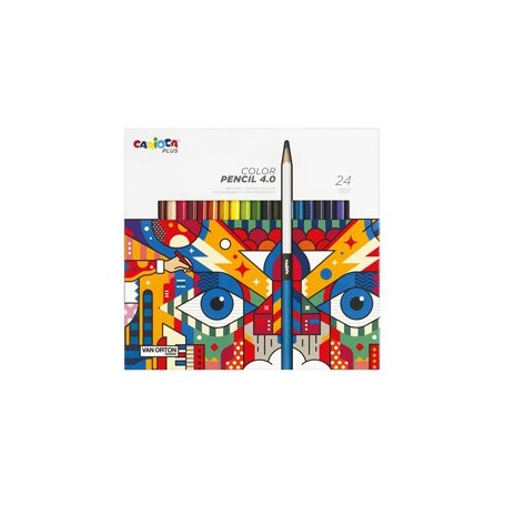 ASTUCCIO 24 MATITE COLORATE ASSORTITI CARIOCA PLUS - 45203
