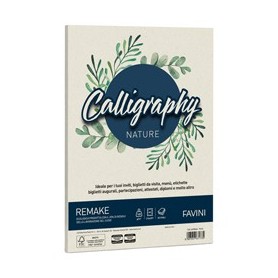 CARTA CALLIGRAPHY NATURE REMAKE A4 50FG 120GR PERLA FAVINI - A690664