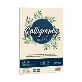 CARTA CALLIGRAPHY NATURE CRUSH A4 50FG 90GR ALGA FAVINI - A69Q244
