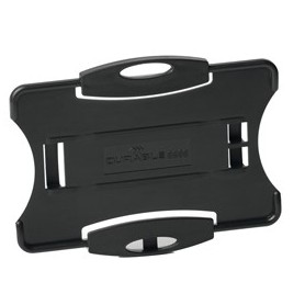 10 PORTABADGE ECO PER 1 TESSERA 57X87MM NERO DURABLE - 8988-01