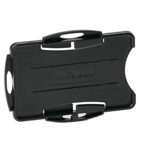 10 PORTABADGE ECO PER 2 TESSERE 57X87MM NERO DURABLE - 8989-01