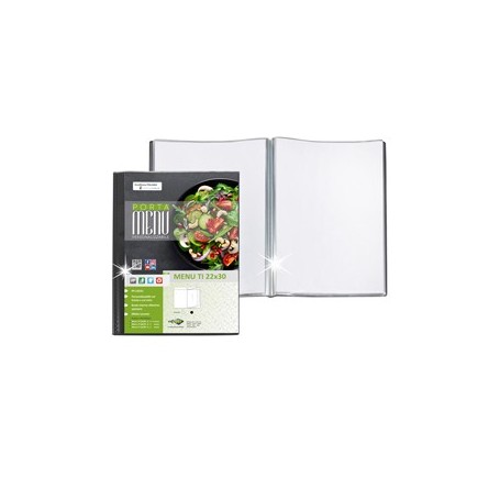 PORTA MENU TI 2 BUSTE - PERSONALIZZABILE 22X30CM SEI ROTA - 56700210