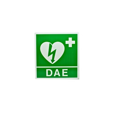 CARTELLO DA MURO DAE 34X36CM PER DEFIBRILLATORE PVS - CRT005C