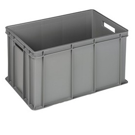CASSA INDUSTRIALE EUROPA 60X40X32CM 64L GRIGIO MOBIL PLASTIC - 4432-GRI
